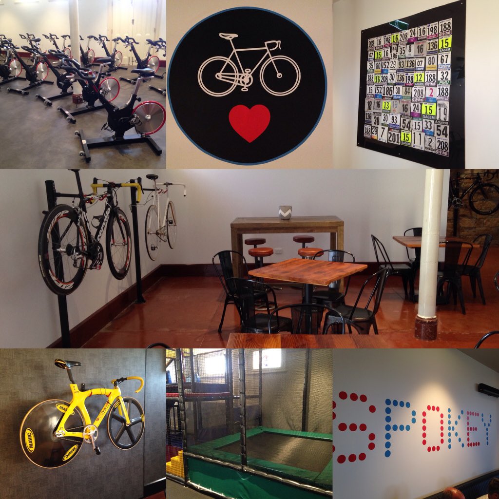 _SimonMitchell's tweet photo. Congrats on an amazing space @StueyOG #veloprecinct My fam loved it! I should bring @ToopandToop_ in 4 spin classes! https://t.co/vsu6pzOKv7