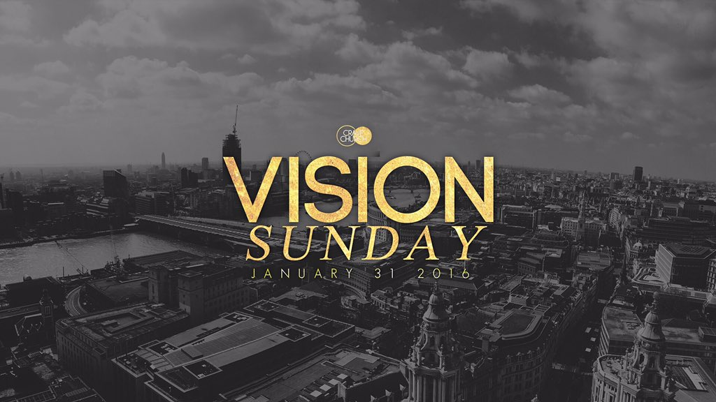CraveChurch's tweet photo. 2016 has promises written ALL over it &amp; this January 31st, you have the chance to get on board at #VisionSunday2016 https://t.co/jMlcDMSCg4