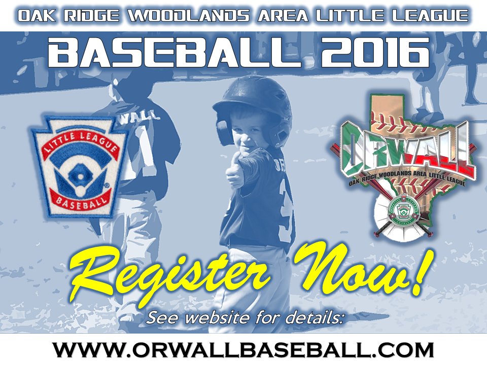 ORWALLtweets's tweet photo. Register for the upcoming Spring 2016 Little League Baseball ⚾ season! #ORWALLBaseball https://t.co/REAV7LuwZx