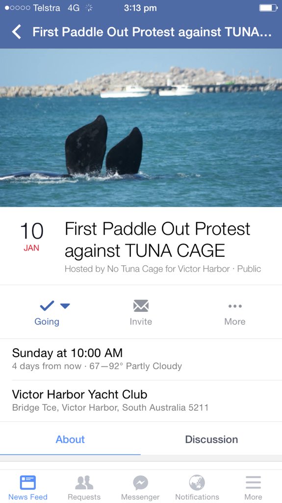 #paddleoutprotest against the #victor harbor #tunacage