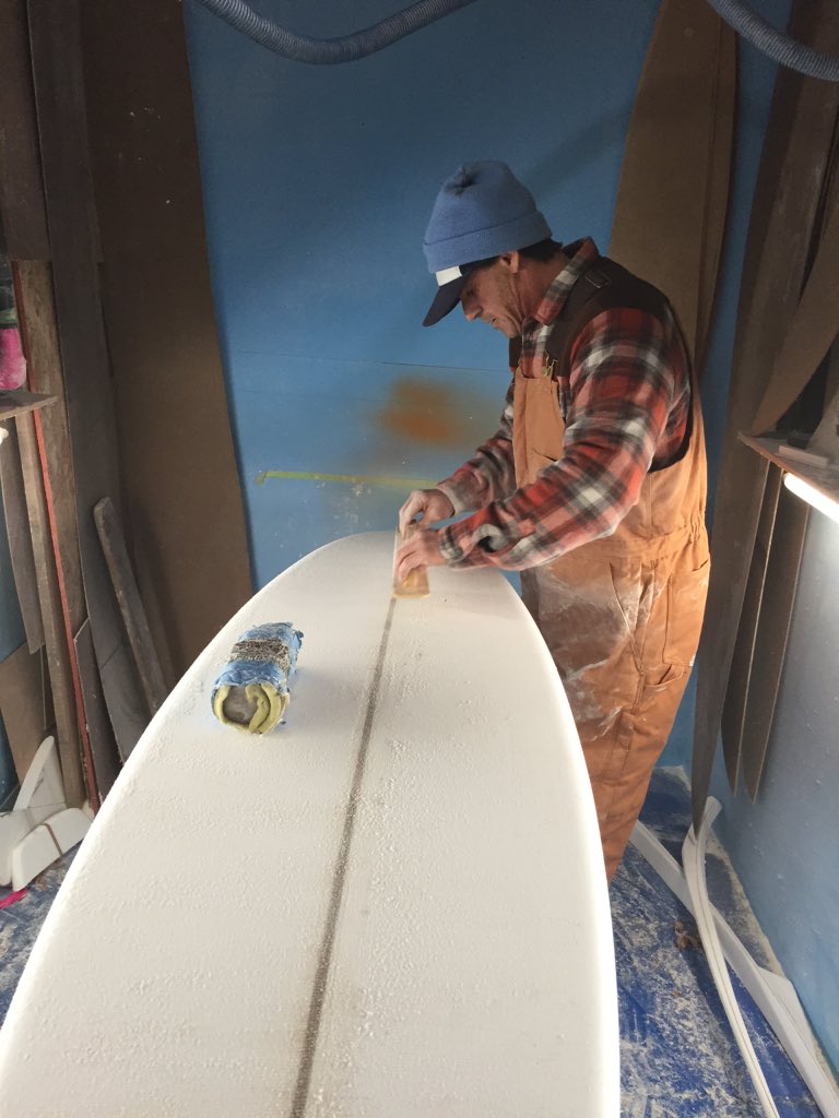 SurfZapstix's tweet photo. Sanding Party! Owner Michael "Zap" PaughHand Shaping For30yrs. @EasternSurfMag #LocalShaper #Supportlocalshaper https://t.co/4LPuYO8Lhm