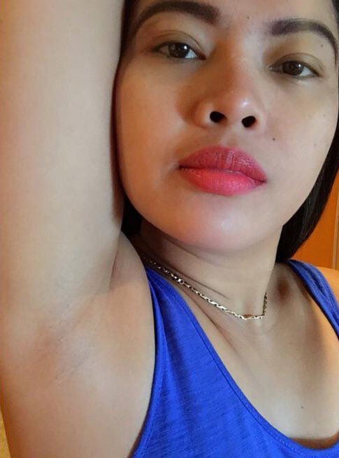 WomenFanatique's tweet photo. OMG!!! I love your armpit, i want to smell it lick it and cum on it. You are beautiful 😍 @ChiuAbello https://t.co/O2ry29sZCz