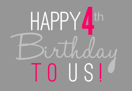 Happy 4th Birthday to us! Thank you to all of our customers for your continuous business &amp; support
