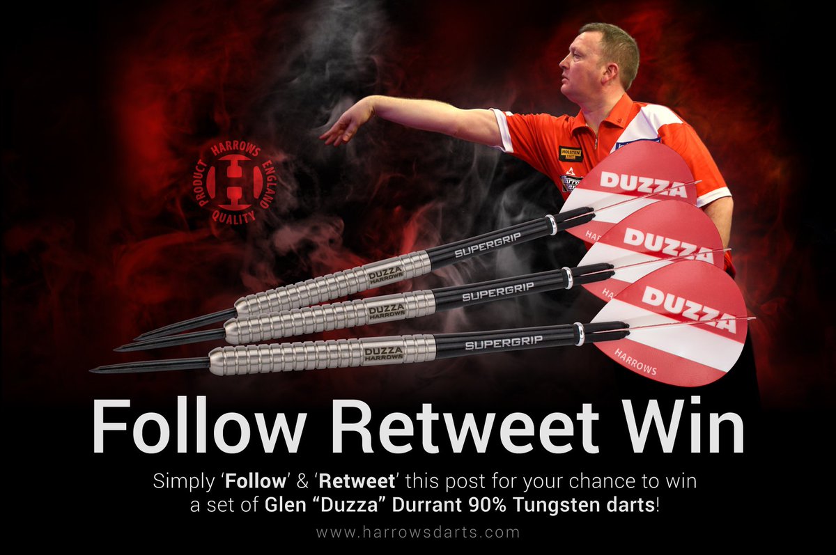 HarrowsDarts's tweet photo. -COMPETITION-
'Follow' &amp; 'Retweet' for a chance to win a set of @Duzza180 darts. https://t.co/bgC098FJZt
13/1/16 https://t.co/0NVxKMSinR