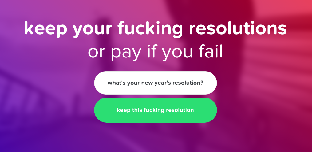 gabyu's tweet image. Keep Your Fucking Resolutions — Set your new year's resolutions, if you fail, you pay keepyourfuckingresolutions.com