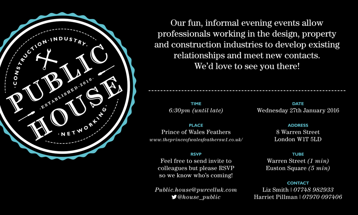 Public House (@house_public) on Twitter photo Come and join us for the first #PublicHouse event of the year on Wednesday 27th Jan <a href="/POWFeathersW1/">PrinceOfWalesFeather</a> Come and join us for the first #PublicHouse event of the year on Wednesday 27th Jan <a href="/POWFeathersW1/">PrinceOfWalesFeather</a>