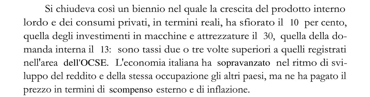 enrichenio's tweet image. Nelle #cf80 il grido di dolore di #Ciampi per la moneta umiliata...
ma nell'economia reale era successo questo