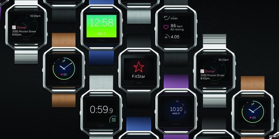 Fitbit Blaze smartwatch sends shares into dive CES2016 | BBC News ...