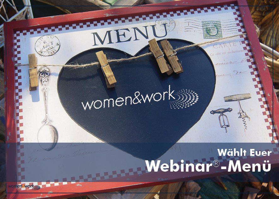 Wählt Euer #WebinarMenü für Januar #women_and_work #Webinar #Weiterbildung Abstimmen: ow.ly/OxkcK