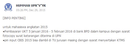 [INFO PEMBAYARAN UKT]