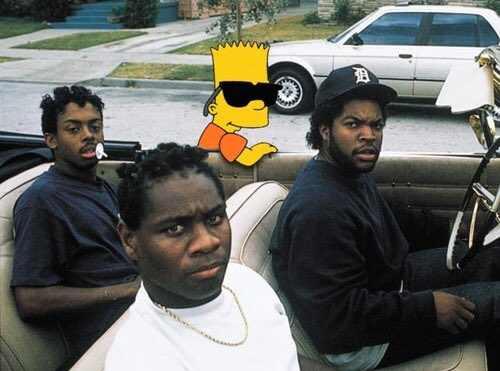 makeitbanging's tweet image. Straight outta #compton #bart #simpsons