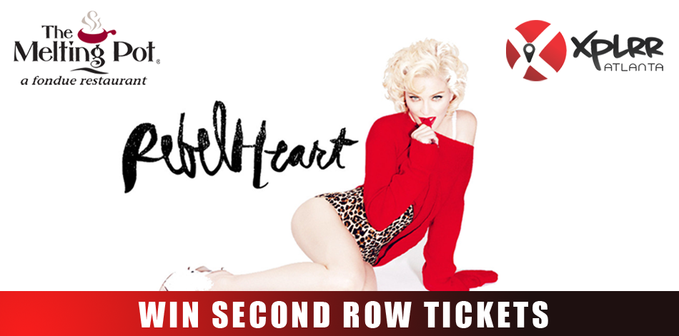 AtlantaXPLRR's tweet photo. Follow &amp; RT for a chance to WIN 2ND ROW TICKETS to @Madonna at @PhilipsArena! Bonus Entries ►https://t.co/b7kN6a7wui https://t.co/tmEKrQIYyw