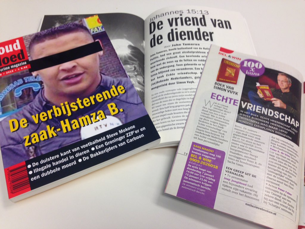 Prachtige media-aandacht voor boek #echtevriendschap in <a href="/Koudbloed_/">Koudbloed</a> van <a href="/DeKring_/">Uitgeverij De Kring</a> en @TrosKompas met <a href="/jaapjongbloed/">Jaap Jongbloed</a>