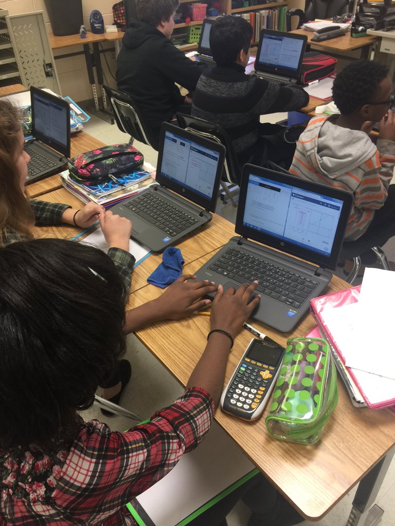 VBAnchor's tweet image. Gizmos in a math class at CLMS. #vbanchor