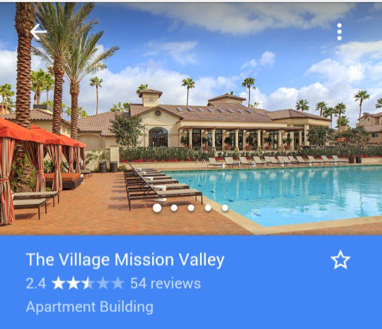 SteelerDan619's tweet photo. @IrvineCoApts 2.4 out of 5 rating for a expensive place. I can see why u are offering 8 weeks free. #SanDiego https://t.co/o6HuN8ERAq
