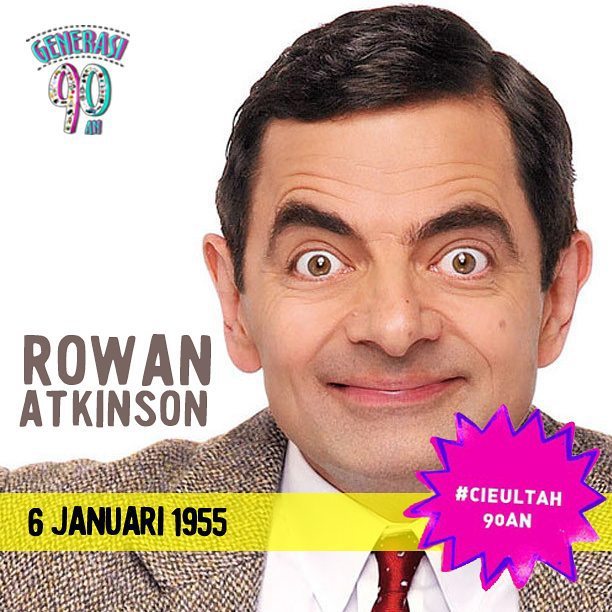 Generasi90an's tweet photo. Happy Birthday om Rowan Atkinson, semoga sukses di semua bidang.  #cieultah90an https://t.co/PpRfJsU5x0
