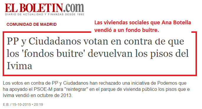 democraciareal's tweet photo. PP y C's impiden que los 'fondos buitre' devuelvan los pisos vendidos por Ana Botella
#NoTeLoPerdonareJamasCarmena https://t.co/uW5ejIwXTL