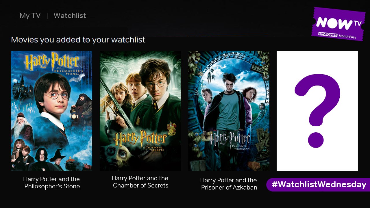 We're creating a #HarryPotter Watchlist 