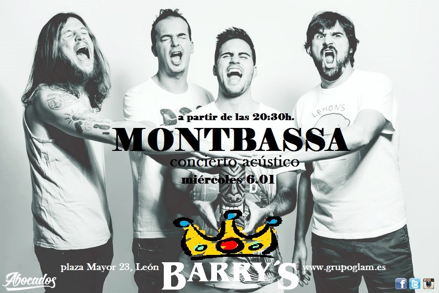 BarrysLeon's tweet photo. HOY 6 de Enero a partir de las 20:30 concierto acústico de @montbassa en Barry's #leonesp #BarrioHumedo #DiaDeReyes https://t.co/IfTK6p3Mli
