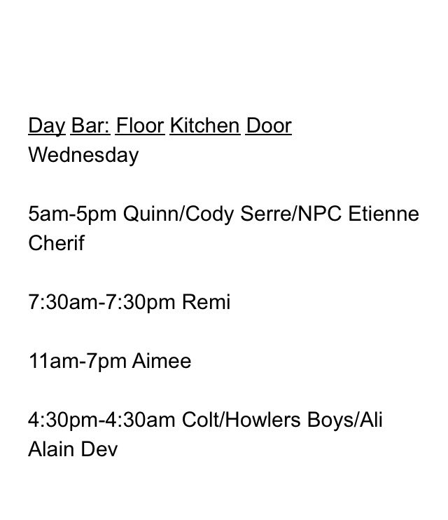 DHSanctuary's tweet photo. Today's schedule. https://t.co/5WnMFXtAlX
