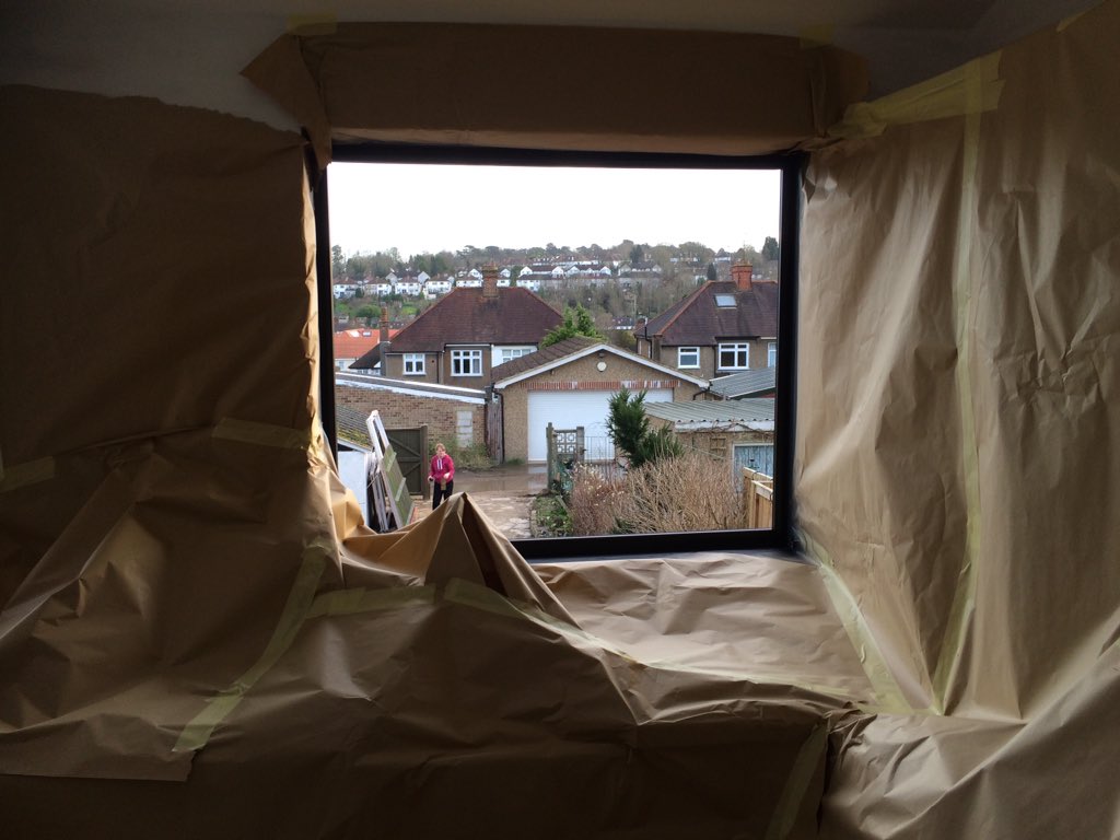 JakesPaints's tweet photo. A uPVC window I sprayed to match some bi-folding doors #uPVC #PVCPainting #WindowPainting #GreyWindows #JakesPaints https://t.co/Hyyc2R4QP2