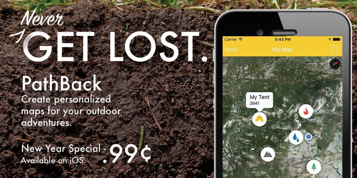 FlightStoneApps's tweet photo. #travel more with less #stress with @PathBackApp. Now on #iPhone for your #hiking #camping and #photography trips. https://t.co/mOSohltlDp