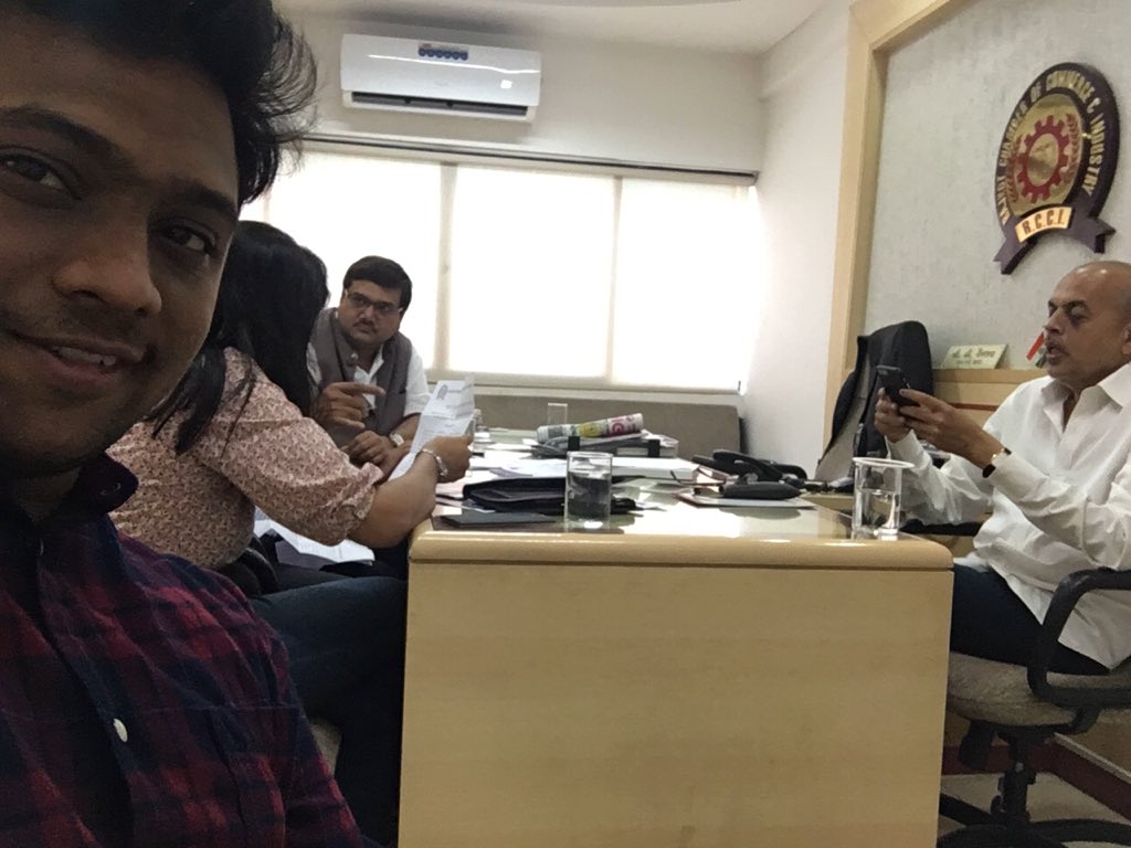 VSES2016's tweet photo. Team of VSES working hard for its huge success. 2 days to go. #vibrantsaurashtra #rajkot https://t.co/sCKVi7j6Oi