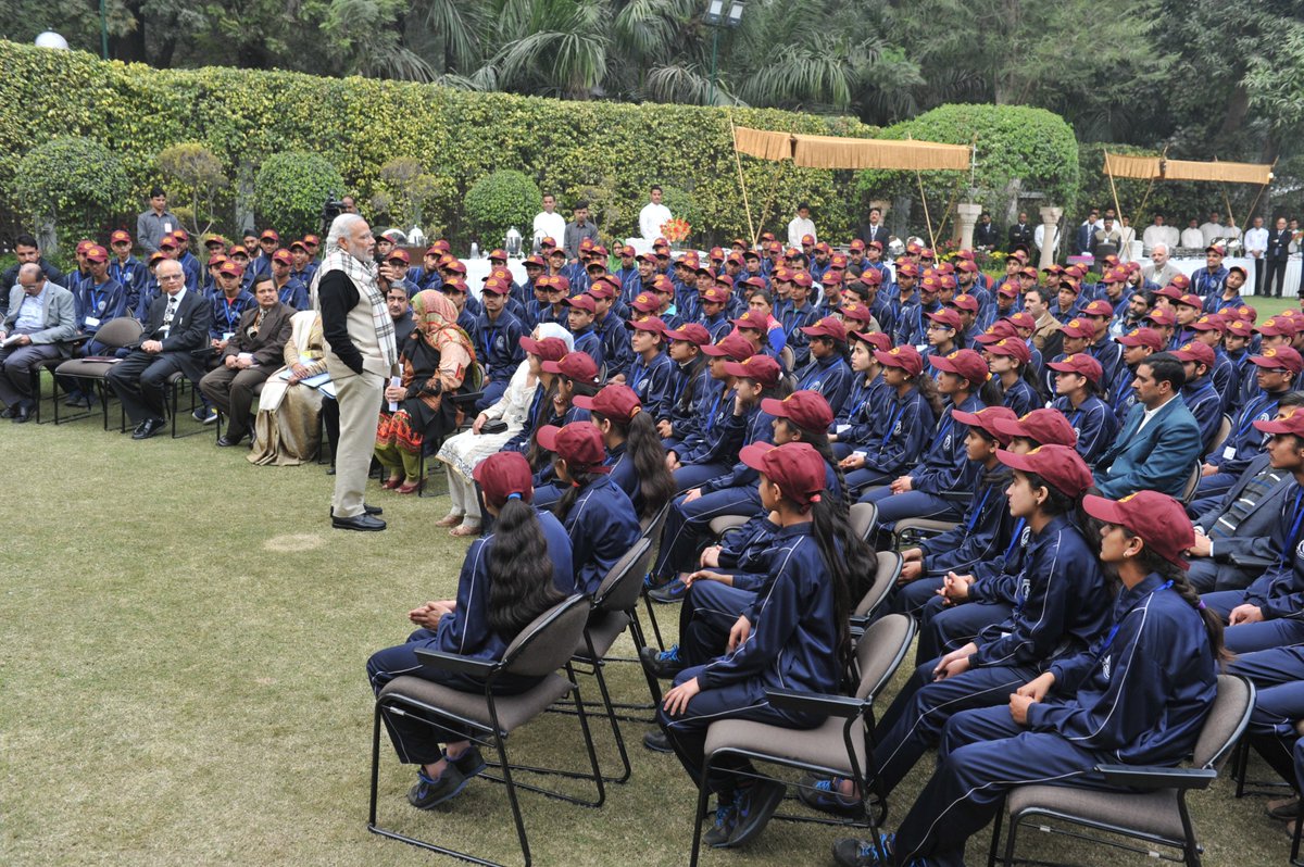 narendramodi's tweet image. My young friends are very passionate about J&amp;amp;K's progress &amp;amp; want good infrastructure in the state.