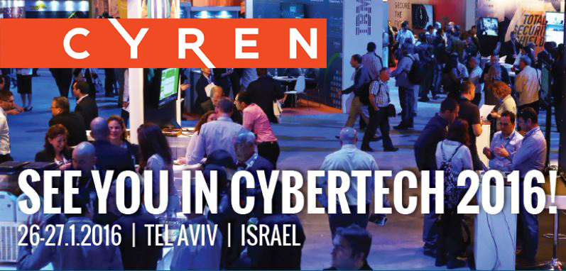 CyrenInc's tweet image. Meet CYREN at #Cybertech Israel, January 26-27, Tel Aviv: cybertechisrael.com @ID_Cybertech