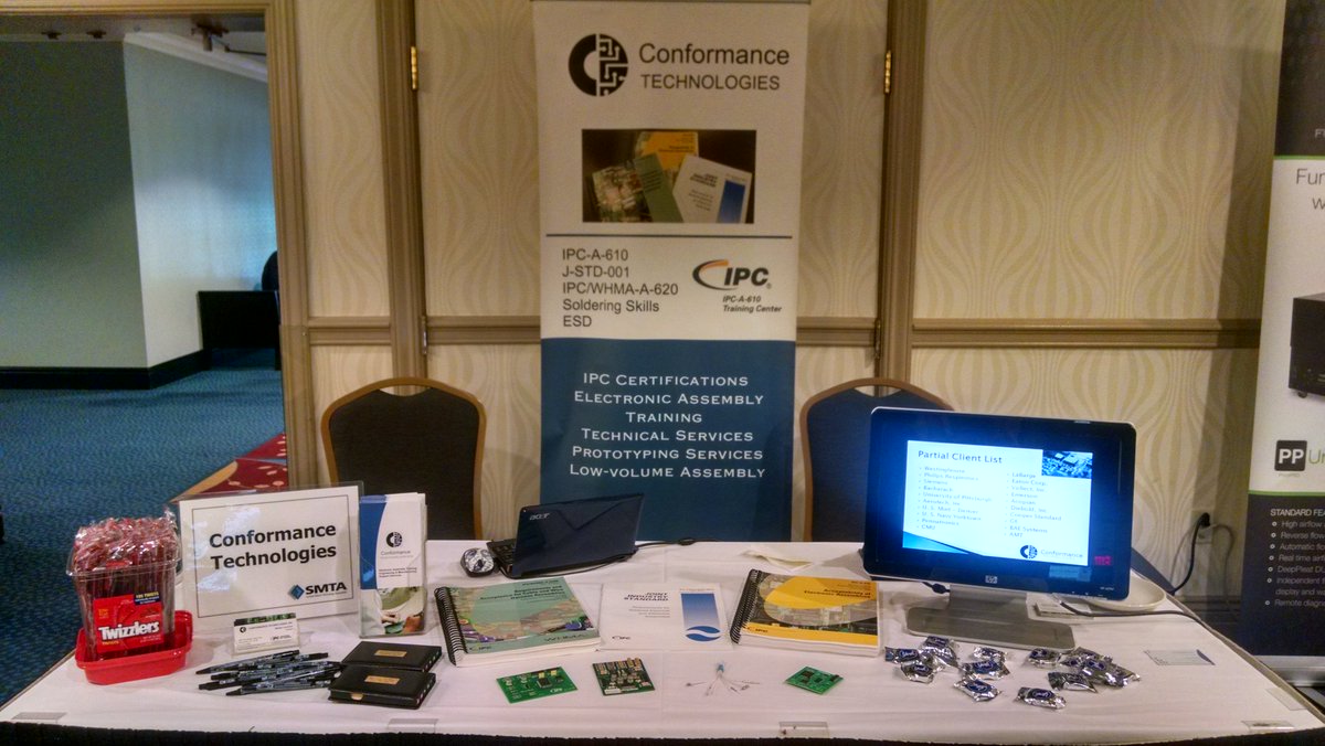 Conformtech's tweet image. Tradeshow booth - SMTA Expo