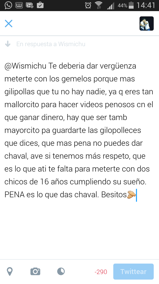 gemeliersvll's tweet photo. @Wismichu Ahi lo llevas penoso. https://t.co/Nn9Gu4Advw