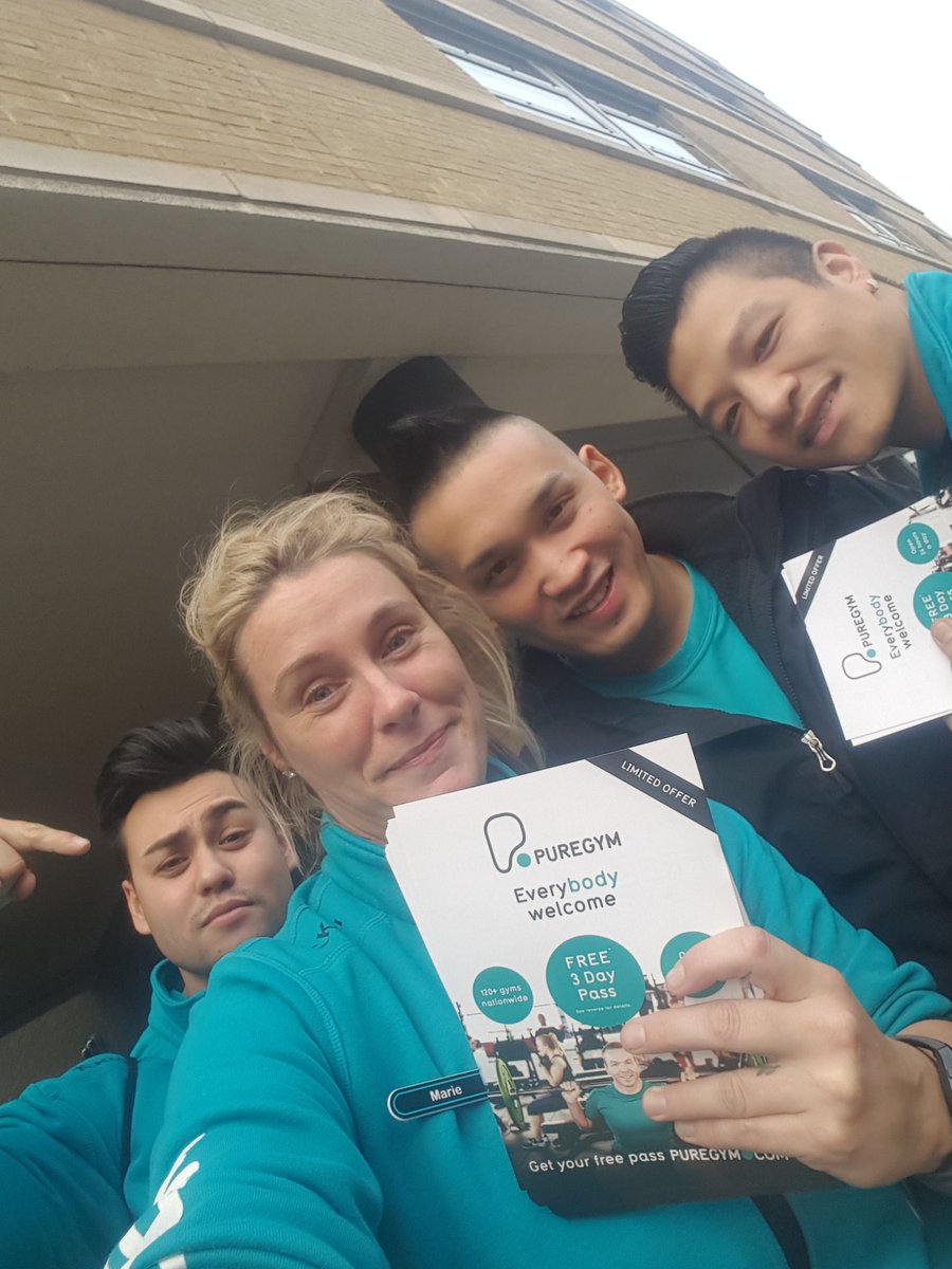 PureGym_GWICH's tweet photo. Leading from the front and getting our leaflets out into the market place. #no1operator #puregym #Greenwich https://t.co/XnKRDpKyl7