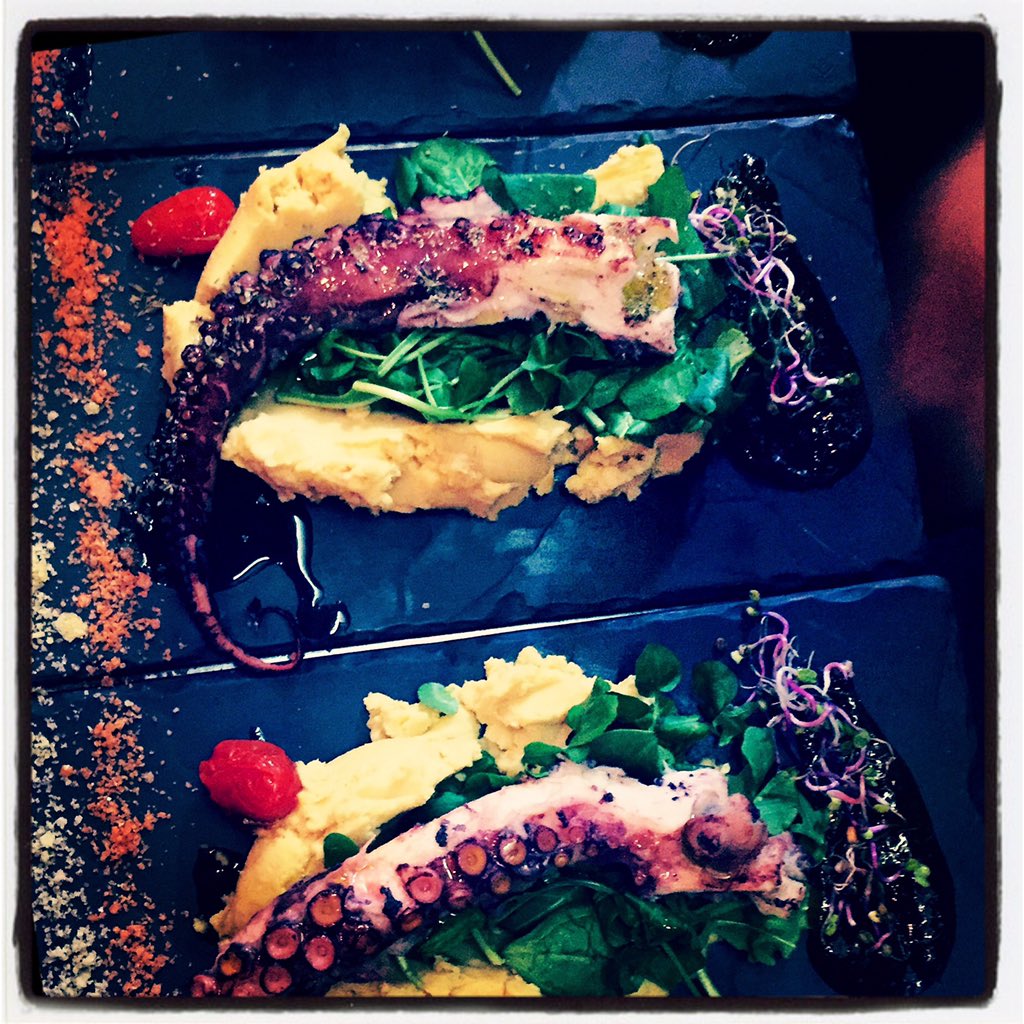 WinehouseThe's tweet photo. Best octopus in town @the_life_goddess #kinglycourt #carnaby in #soho #octopus  #lunch #dinner #winebar #justdoeat https://t.co/8YN8STMNqq