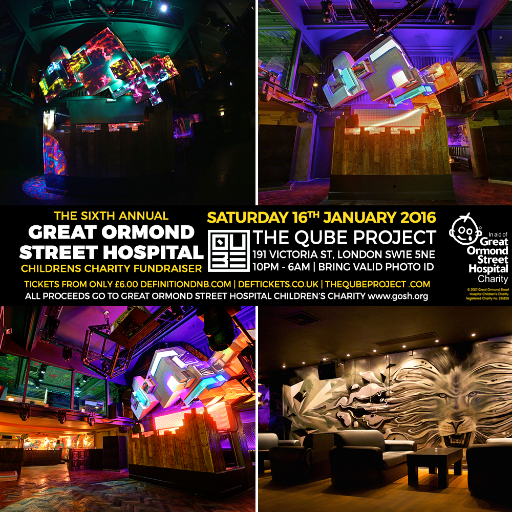 DefinitionDnB's tweet photo. 10 Days till the @GreatOrmondSt Hospital Charity #DnB Fundraiser at @TheQubeProject 16.01.16 https://t.co/23JtRxiSki https://t.co/HLTxnakDwd