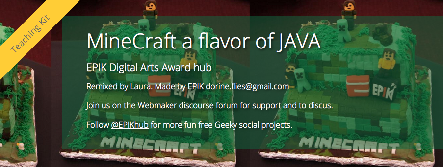 MozLearn's tweet photo. Try our "#MineCraft a flavor of JAVA" teaching kit: https://t.co/pLID4umqQI https://t.co/B3rzGt5DWc