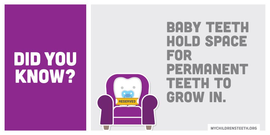 Even though they fall out, #babyteeth are still important to your child’s oral health!
