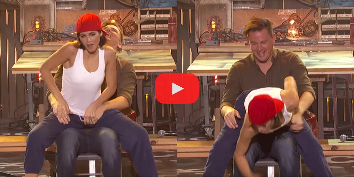 Channing Tatum Jenna Dewan Lip Sync Battle Full Watch: jenna dewan gives channing tatum a lap dance on 'lip sync battle