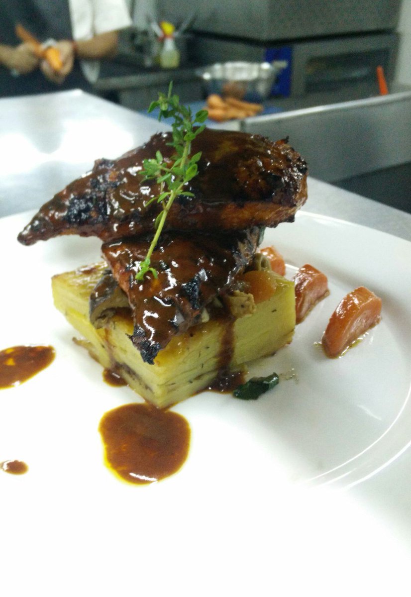 The crowd fav and our signature dish, Smoked Reshampatti Grilled Chicken, getting ready to be served !