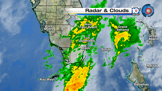 Showers continue to move into parts of SFLO. Watch Local10 at Noon for more. https://t.co/XcGs79vWJ3