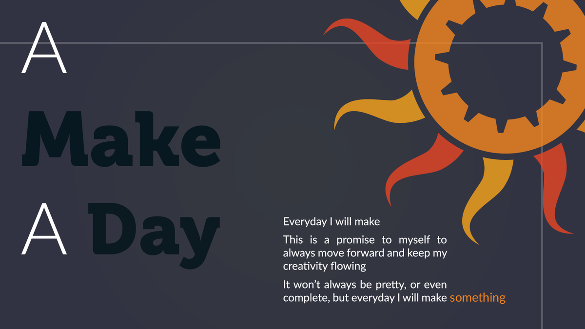 _bretthuggins's tweet photo. Today I'm starting #AMakeADay challenge for myself, inspired the Daily Design Series from @mackenziechild. https://t.co/TvbZbq1CVb
