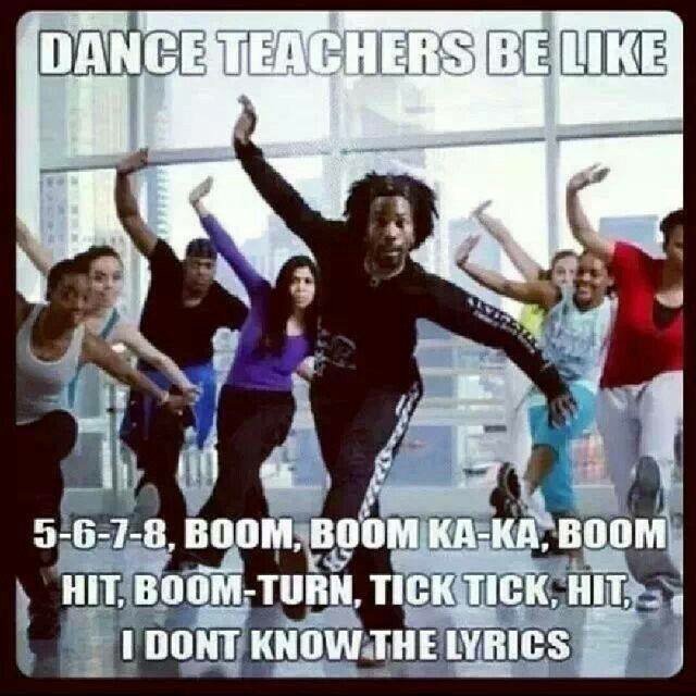 Singing“I don’t know the lyrics”to the beat of the music, while also telling your students you have a magical voice.