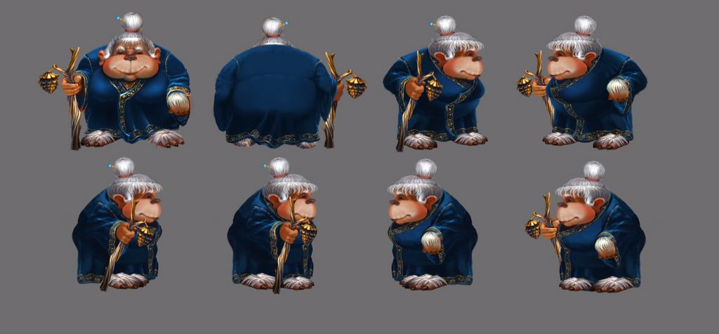 GameImagine's tweet image. Old Grandma-Yeti) Will post her story soon. #indiedev #gamedev #gameart