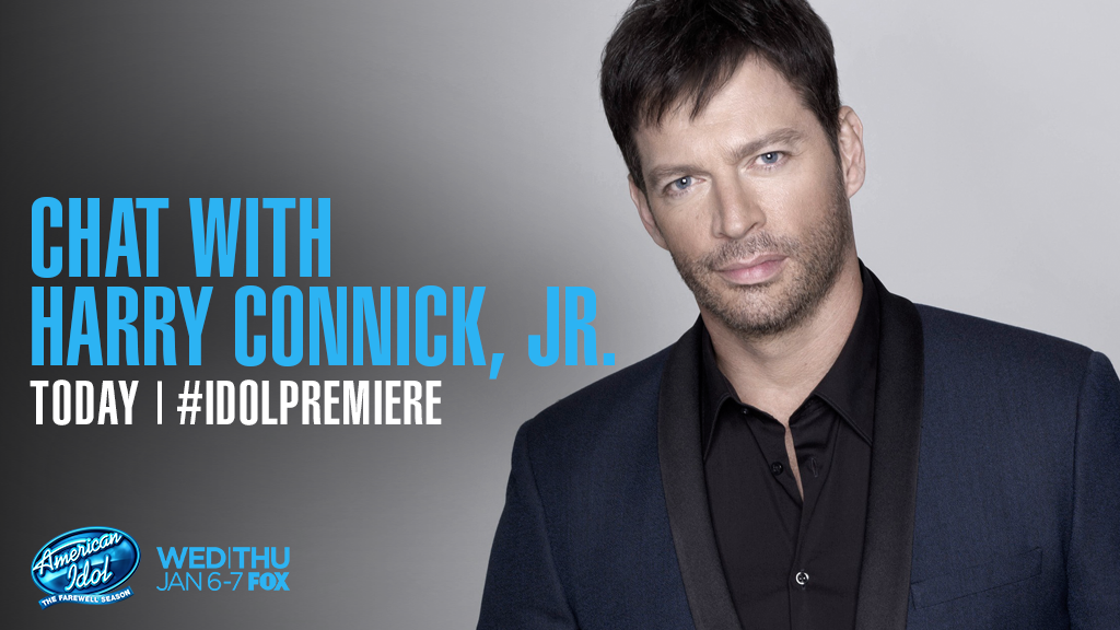 HarryConnickJR's tweet photo. #IdolPremiere is TONIGHT! Join me for #AskHarry Twitter Q&amp;A at 5pmET/2pmPT, then watch @AmericanIdol at 8p! https://t.co/NduZT4Wgb8