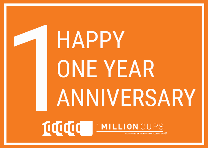 Eship's tweet photo. Happy Anniversary to @1MillionCupsSAV &amp; @1MillionCupsTAL! #1MC #1MCSAV #1MCTAL https://t.co/OvboIHqWhd