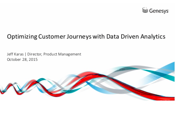 Genesys_ME's tweet photo. How to optimize your #customers journeys with data driven #analytics #GForce15 https://t.co/q80aAIZc5l https://t.co/5qOIwIEkMp