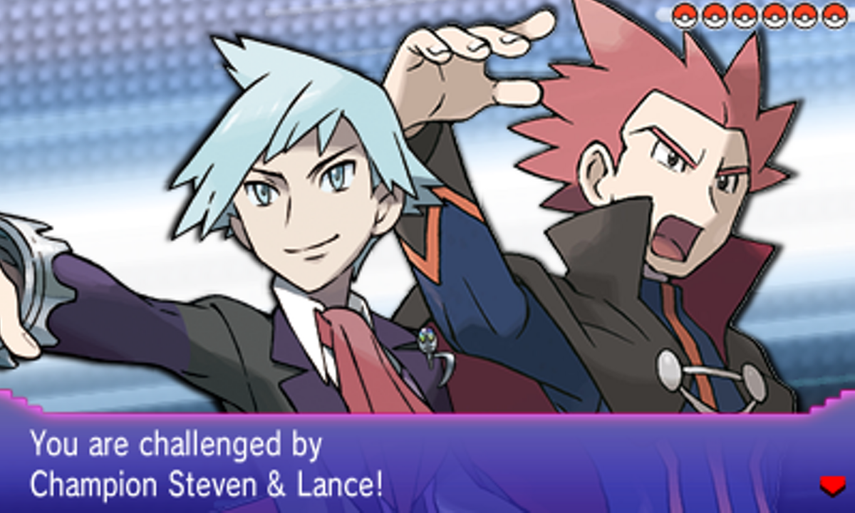 Pokeli's tweet image. *New* Preview! Pokemon Omega Ruby/Alpha Sapphire - Vs. Lance &amp;amp; Steven [Battle Double #1] 
#eachweek #EpicBattleChamp