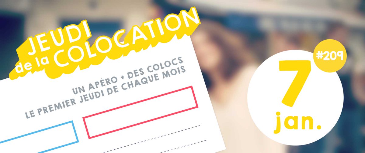 JeudidelaColoc's tweet photo. DEMAIN: Jeudi de la Colocation. 🍻🍹🍷Une semaine pour récupérer du nouvel an #aucuneexcuse https://t.co/7yVVFqq86W https://t.co/VOMYypTQBf
