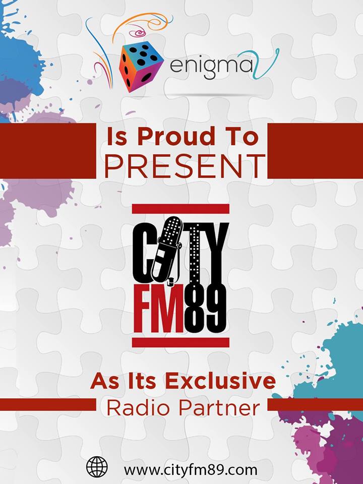 IBAEnigma6's tweet photo. Presenting to you our Exclusive Radio Partner, CITY FM89!
#EnigmaV
#NayeRang https://t.co/AMPMMGIQXz