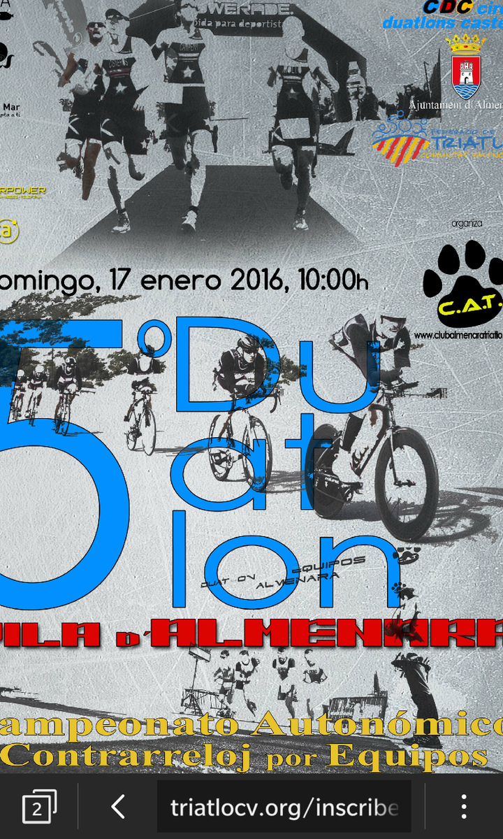 TriatloCV's tweet photo. Superados los 200 inscritos en el Cpto Autonómico de Duatlón por Equipos de #almenara https://t.co/iqZRPDuixm https://t.co/cdjX0BBrqK