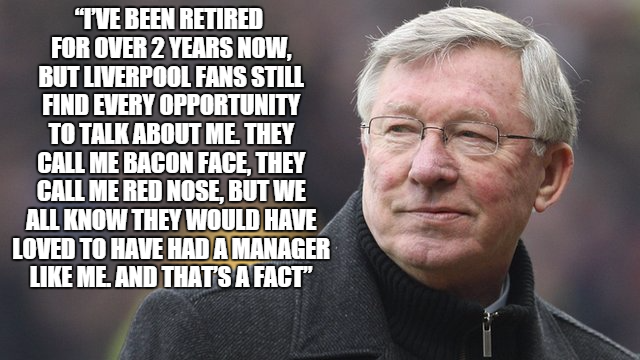 Ferguson saying it like it is......